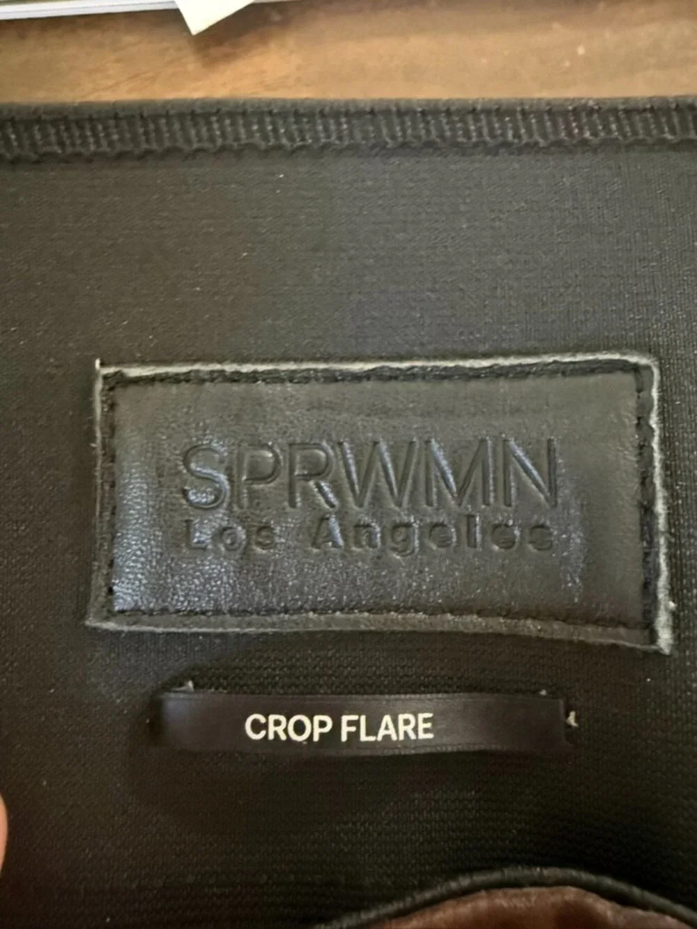 SPRWMN Crop Flare Dark Chocolate leather pants - Picture 7 of 8